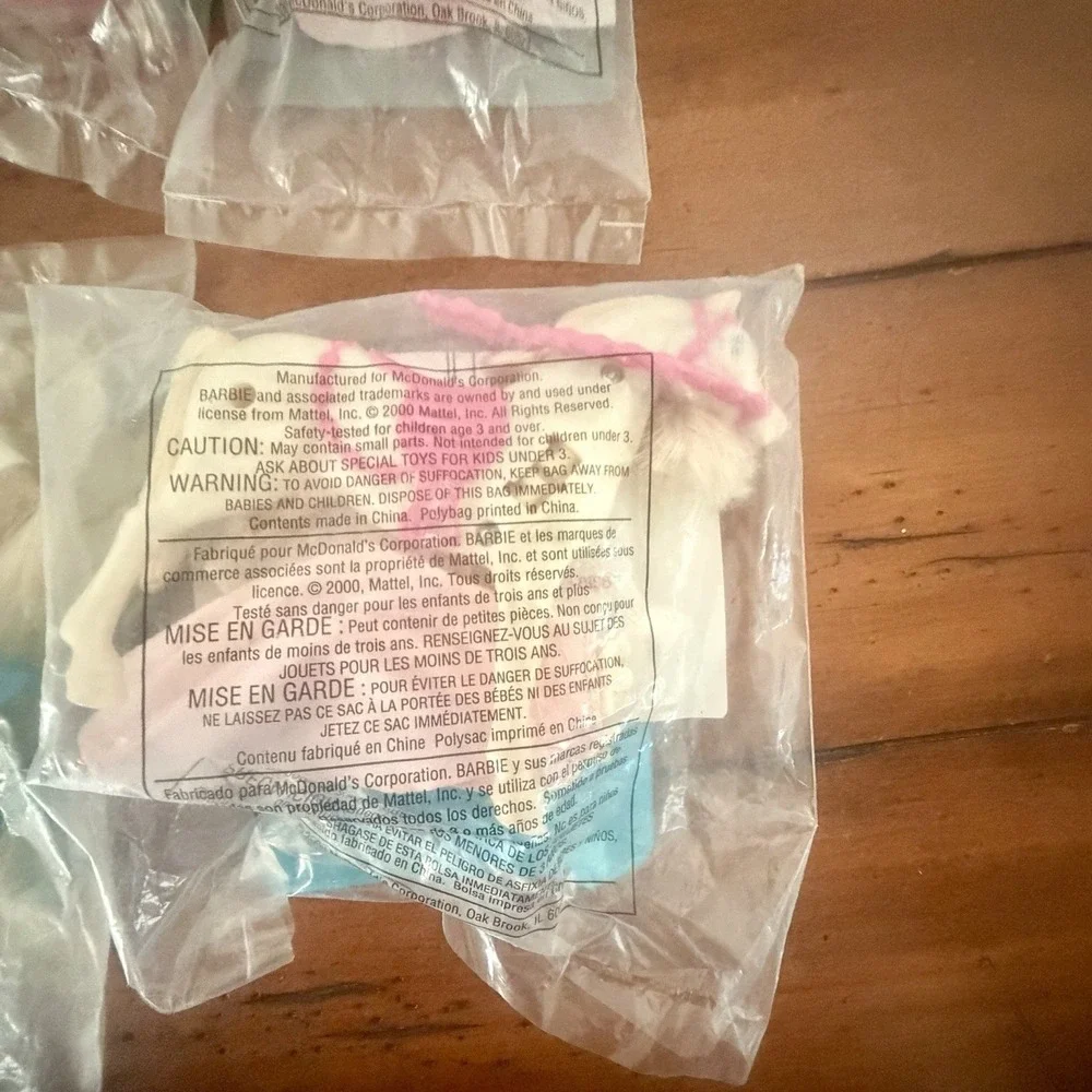 New Sealed Lot‎ of 11 Vintage Mcdonald's Barbie Theme Happy Meal Toys 1990s Era
